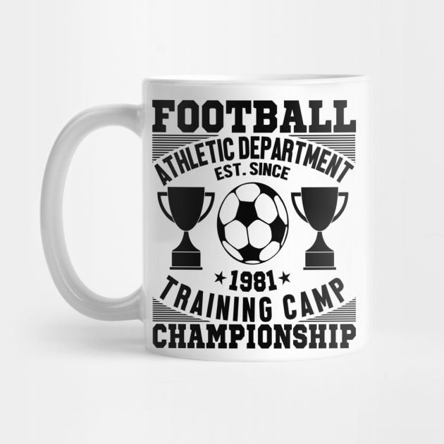 Football athletic department est since 1981 training camp championship by mohamadbaradai